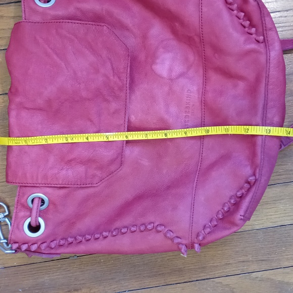 Women's Liebeskind Berlin red leather backpack shoulder bag purse handbag - Picture 15 of 16